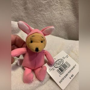 Disney Plush WINNIE THE POOH-dressed-Easter Bunny. 4’magnet International Disney